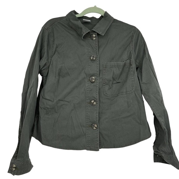 CABI Olive Green Utility Miltary Jacket Fall Staple Size M - Picture 2 of 6